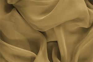 Honey Brown Silk Chiffon fabric for dressmaking