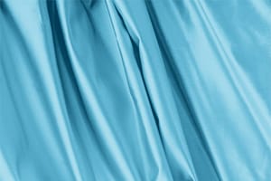Tissu Duchesse Bleu turquoise en Soie pour vêtements
