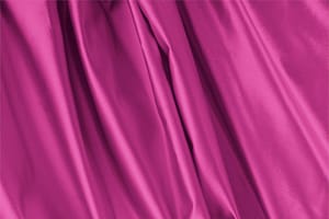 Cyclamen fuchsia pure silk duchesse satin fabric for dressmaking