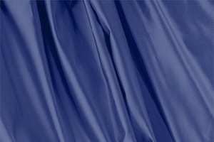 Tessuto Duchesse Blu Mare in Seta per abbigliamento