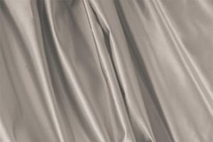 Stone Gray Silk Duchesse fabric for dressmaking