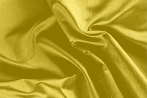 Sun Yellow Silk Shantung Satin fabric for dressmaking