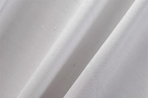 Tissu Double Shantung Argent craie en Coton, Soie pour vêtements