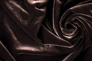 Brown Silk and Viscose Velvet Fabric -007