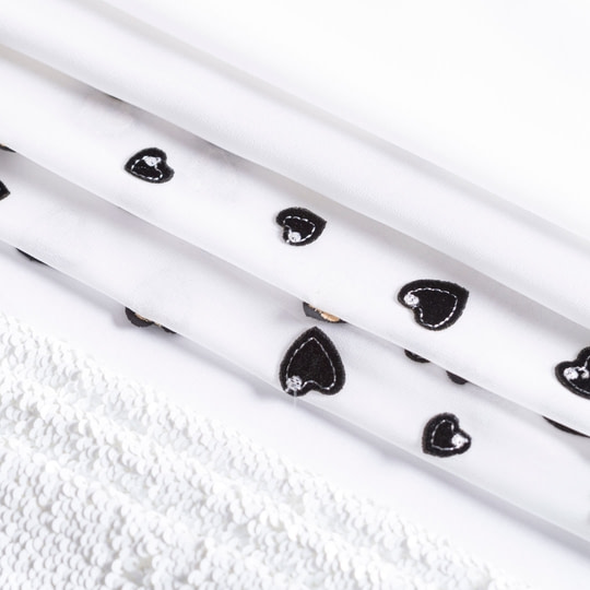 Tessuto Tulle Con Perle Bianco 100x160cm - Per Abiti Sposa E Decorazioni - Foto 7