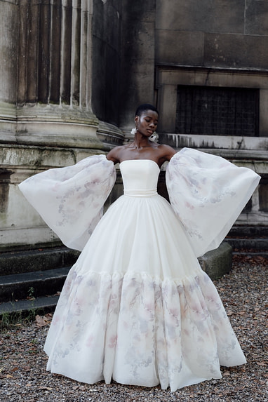 Stella mccartney long sleeve wedding dress hot sale