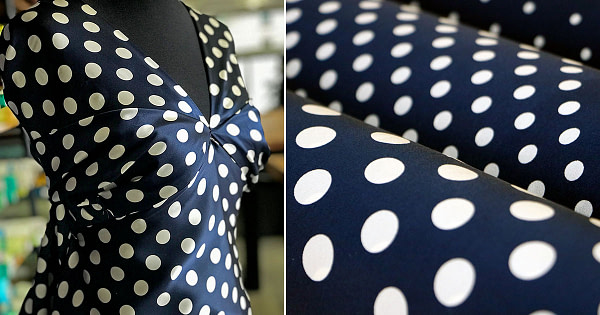 CAMICIA DONNA A POIS TWILL