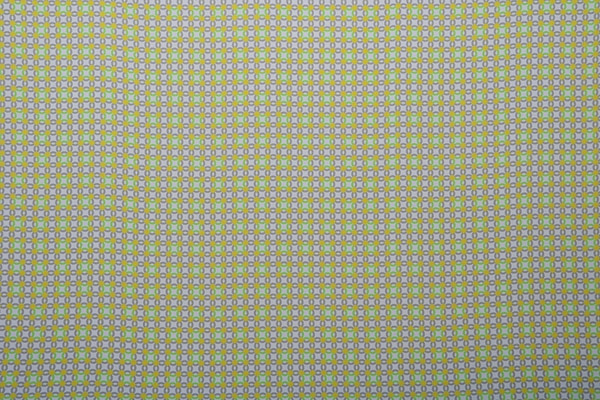 Tissu Crepe Se Geometrico K04800 Jaune, Multicolor, Vert en Soie