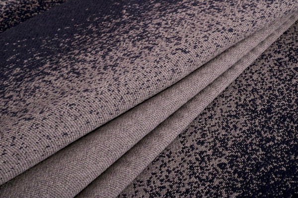 Blue, Gray Wool-blend coating Fabric