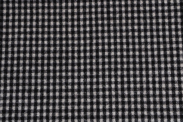Tessuto Bianco, Nero in Lana per abbigliamento