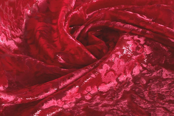 Tissu Rouge en Polyester pour vêtements