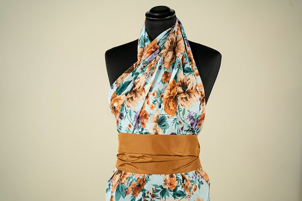 Floral silk georgette apparel fabric | new tess