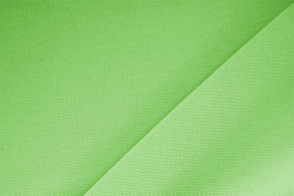 Tessuto Microfibra Crêpe Verde Ramarro in Poliestere per Abbigliamento TC000443