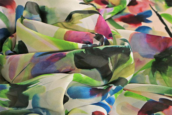 Tissu Couture Fleurs Imprimé ST000018