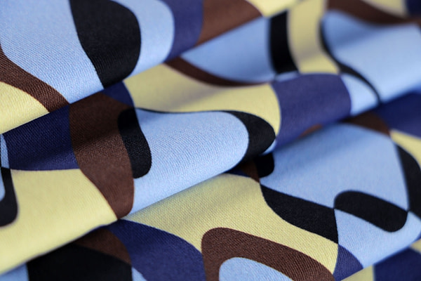 Blue Polyester, Stretch fabric for dressmaking