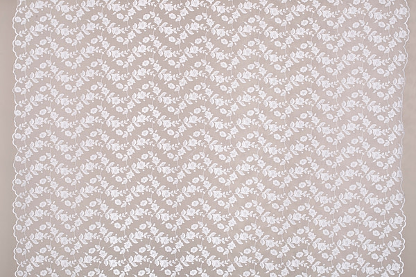 White Cotton, Polyester fabric for dressmaking