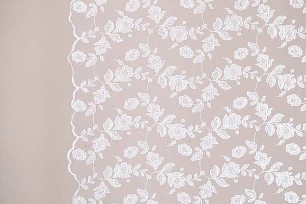 White Cotton, Polyester fabric for dressmaking