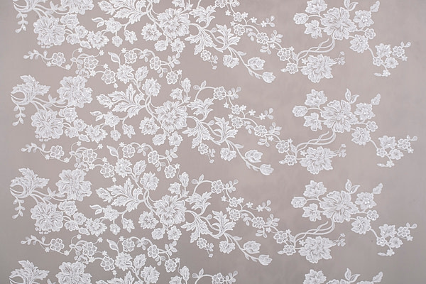 White Cotton, Polyester Apparel Fabric TC000790