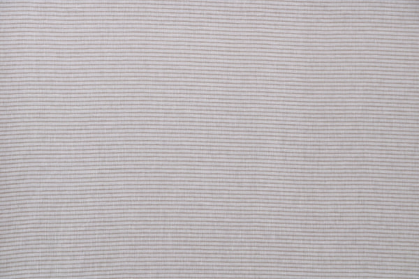 Tissu Couture Chambray Beige, Blanc en Lin TC000984