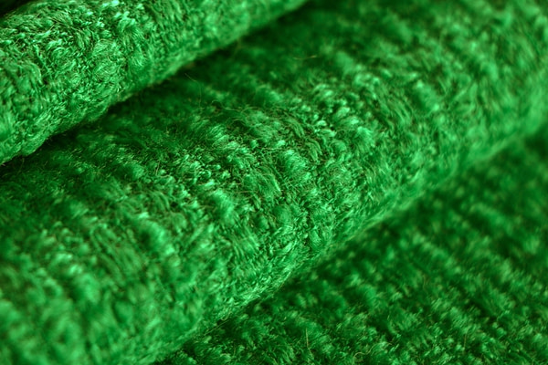 Tessuto Verde in Lana, Poliestere per abbigliamento