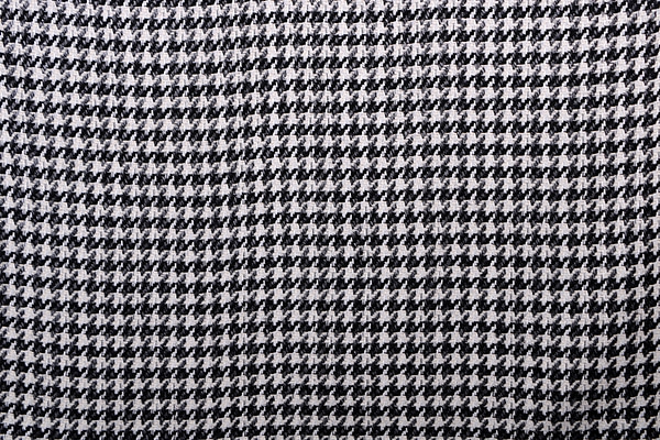 Tissu Blanc, Noir en Laine, Polyester pour vêtements