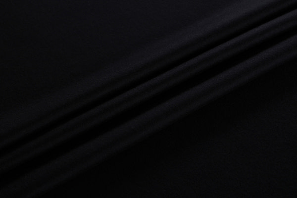 Tessuto Nero in Lana per abbigliamento