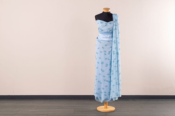 Floral silk georgette fabric | new tess