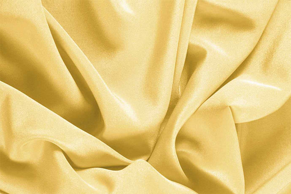 Primrose Yellow Silk Crêpe de Chine Apparel Fabric