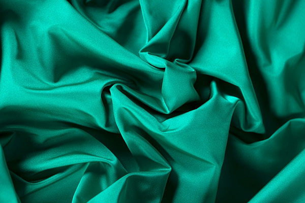 Green silk radzemire fabric for couture | new tess