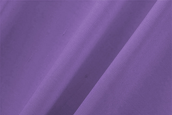 Tissu Couture Double Shantung Violet en Coton, Soie