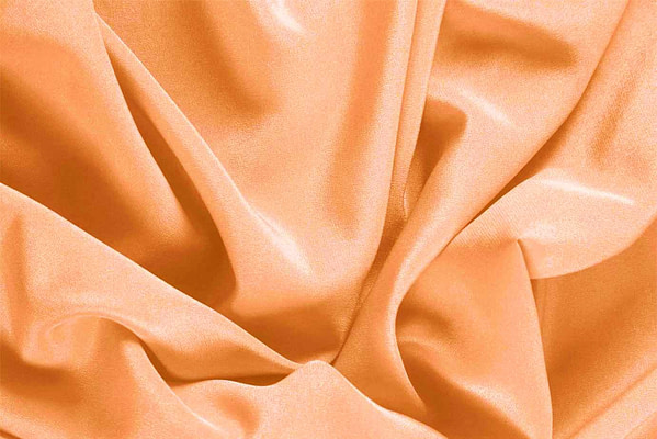 Apricot Orange Silk Crêpe de Chine Apparel Fabric