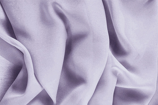 Light purple silk georgette fabric for dressmaking