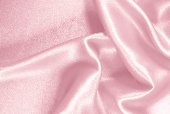 Quartz Pink Silk Crêpe Satin Apparel Fabric