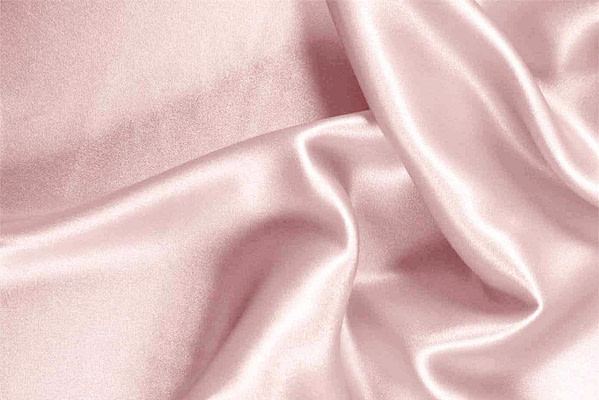 Petal Pink Silk Crêpe Satin Apparel Fabric
