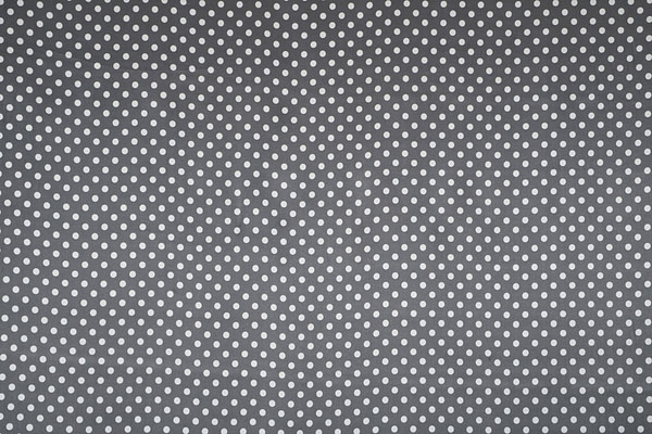 Tessuto raso di seta con pois bianchi su fondo grigio - new tess