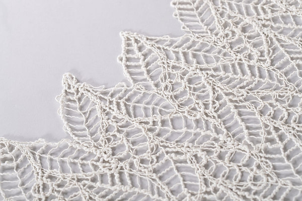 Precious macramé southace lace in ecru colour | new tess bridal fabric
