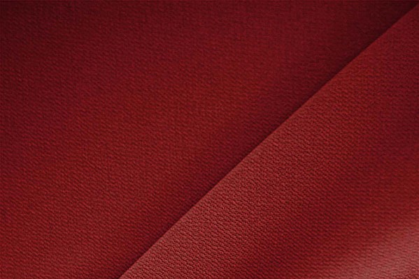 Carmine Red Polyester Crêpe Microfiber Apparel Fabric