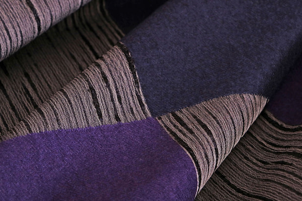 Tissu Mondrian Pannelli Lana ----05 Gris, Violet en Laine