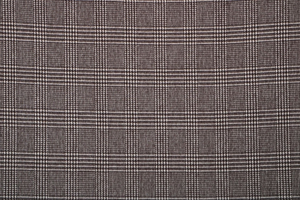 Beige, Brown Tartan Wool-blend Coating Fabric - Principe di Galles 000