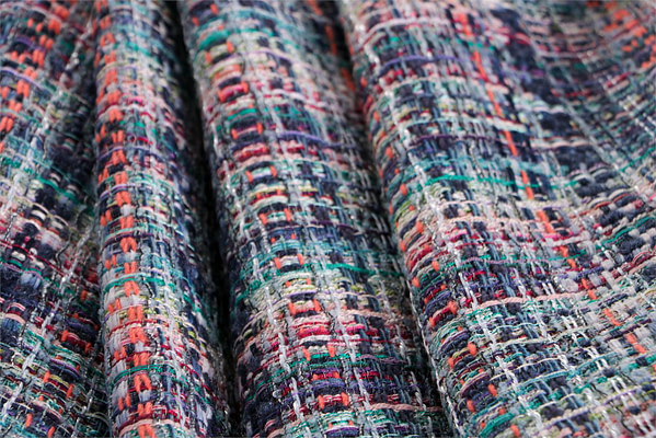 Tissu bouclé multicolor pour l'habillement et la couture | new tess