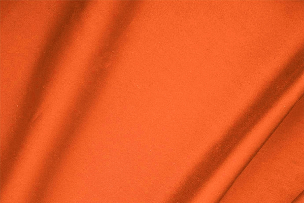 Tangerine Orange Cotton, Stretch Cotton sateen stretch Apparel Fabric