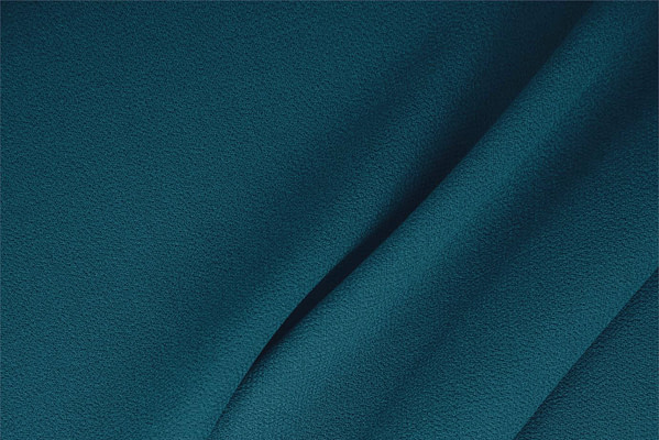 Peacock Blue Wool Wool Double Crêpe Apparel Fabric