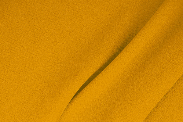 Ochre Yellow Wool Wool Double Crêpe Apparel Fabric