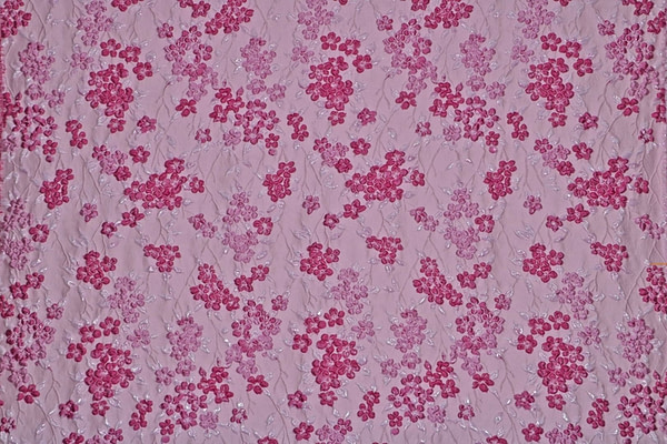 Fuxia, Pink Woven Fabric - Jacquard 001