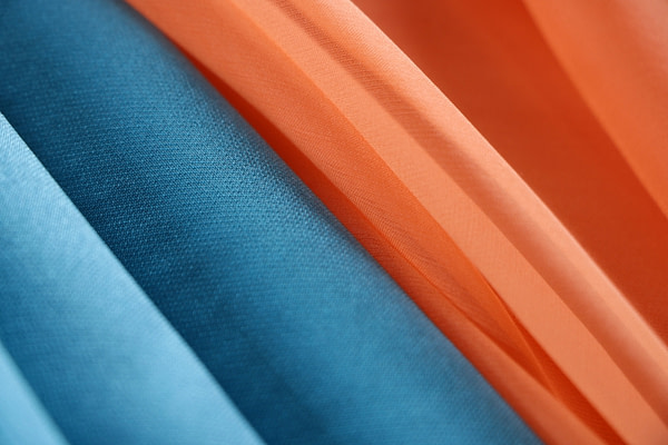 Antilles blue pure silk shantung satin fabric | new tess