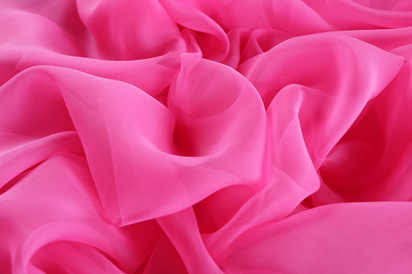 Petunia fuchsia silk chiffon ady fabric for dressmaking