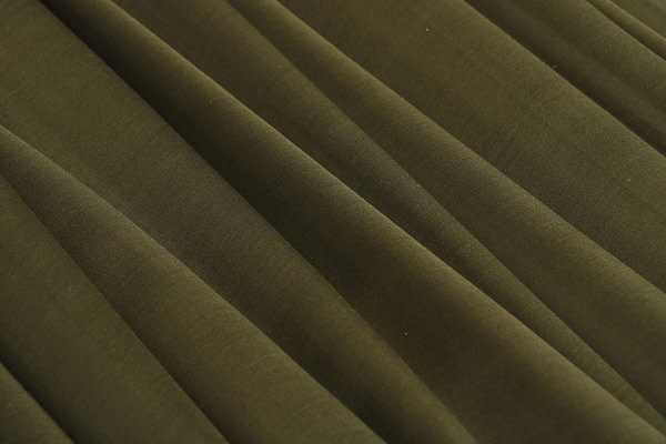 Army green chiffon silk fabric | new tess