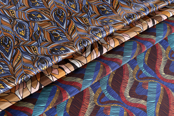 Fine silk print fabrics for dressmaking and fashion | new tess
