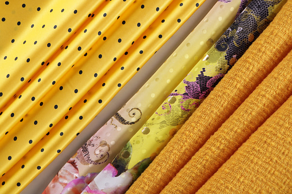 Tessuti gialli per sartoria e moda di alta qualità, prodotti in Italia - new tess