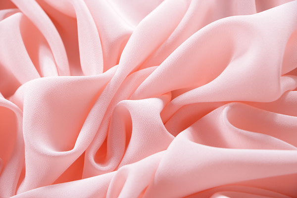 Quartz pink silk crêpe de chine fabric | new tess